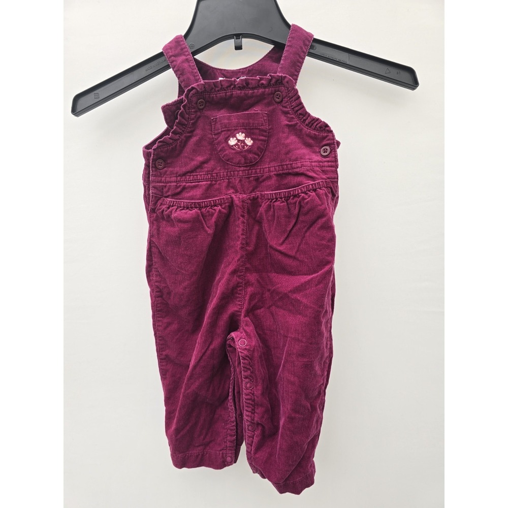 Vintage Gymboree Corduroy Overalls Size 6-12 Months Baby 1999 90s Girl Floral